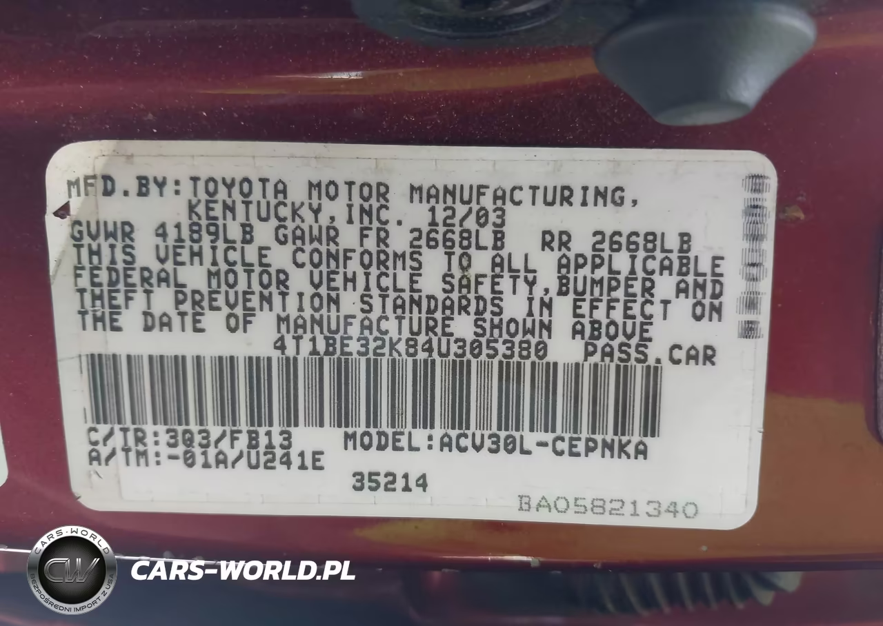2011 Toyota Camry Le VIN:4T1BE32K84U305380 - 9