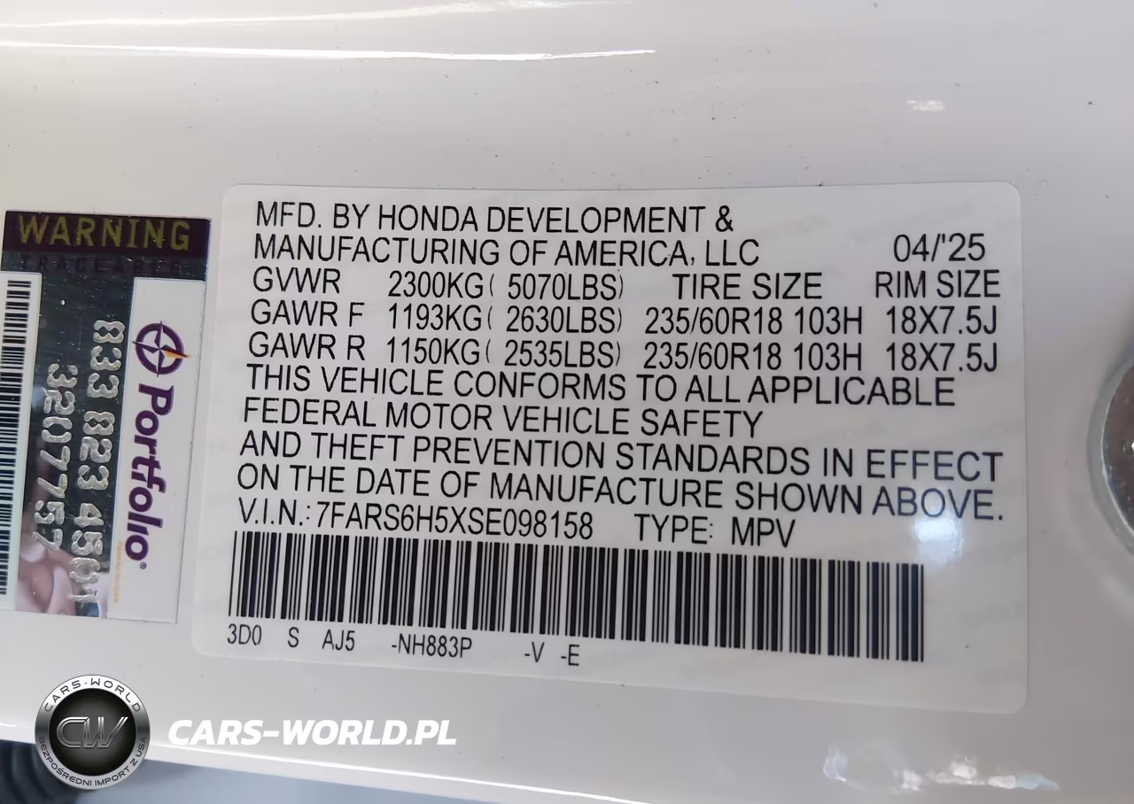 2025 Honda Cr-V Hybrid Sport VIN:7FARS6H5XSE098158 - 9