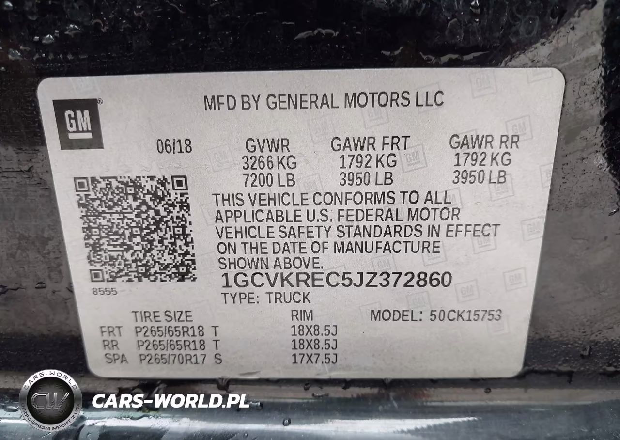 2018 Chevrolet Silverado 1500 2Lt VIN:1GCVKREC5JZ372860 - 9