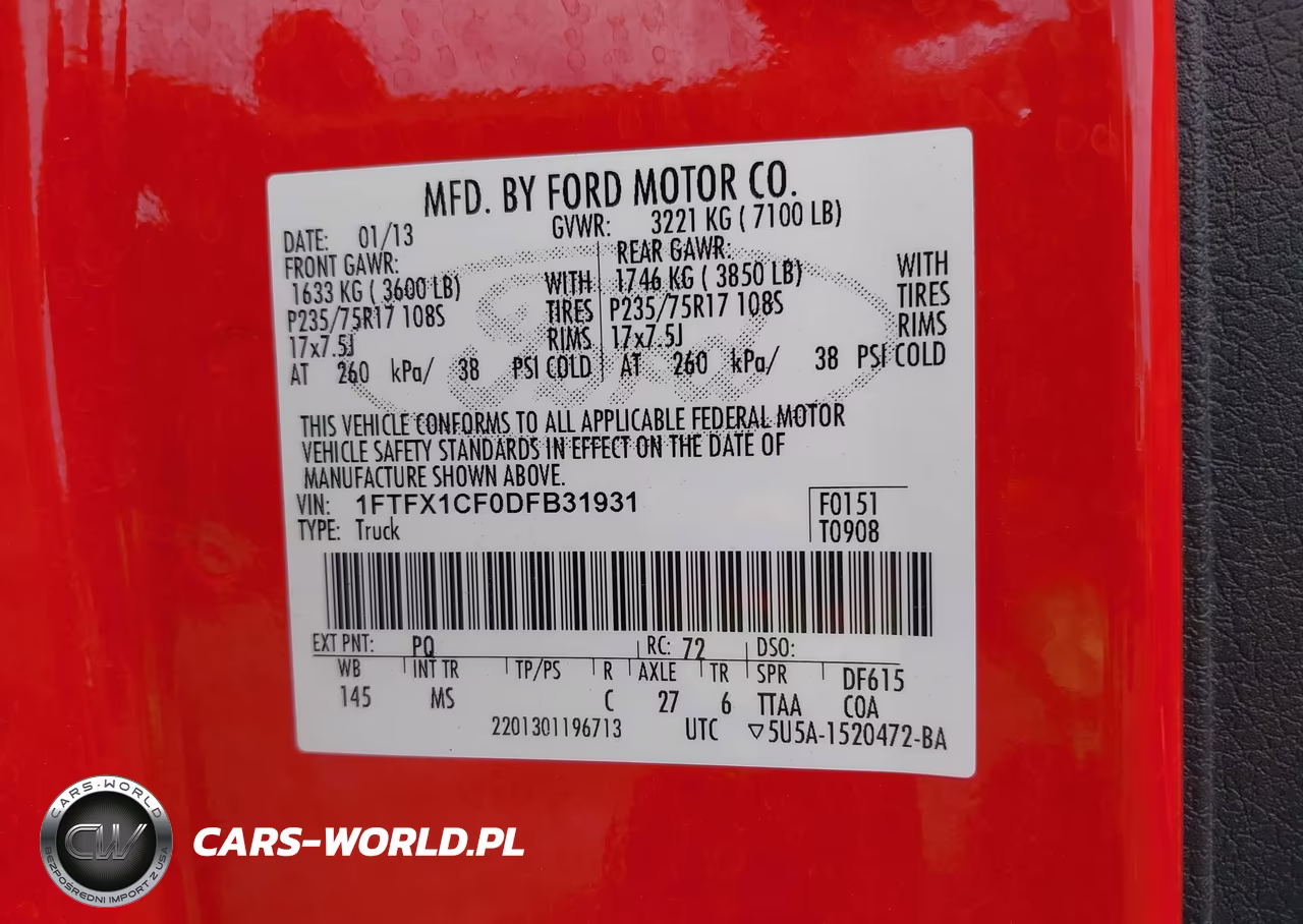2013 Ford F-150 Xlt VIN:1FTFX1CF0DFB31931 - 9