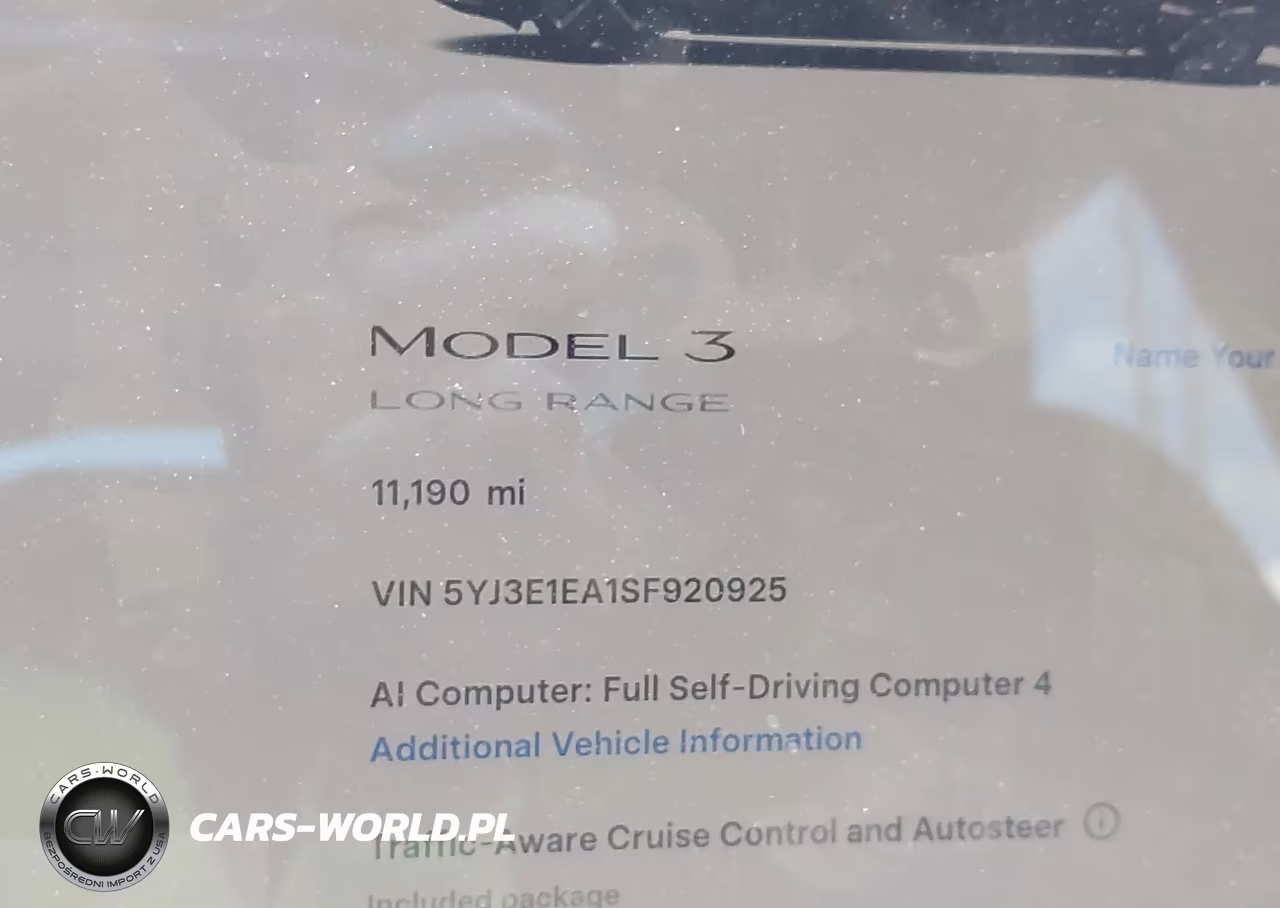 2025 Tesla Model 3 Long Range Rear-Wheel Drive-Standard Rear-Wheel Drive VIN:5YJ3E1EA1SF920925 - 7