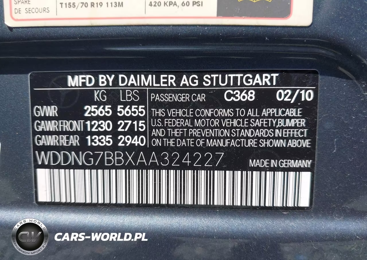 2010 Mercedes-Benz S 550 VIN:WDDNG7BBXAA324227 - 9