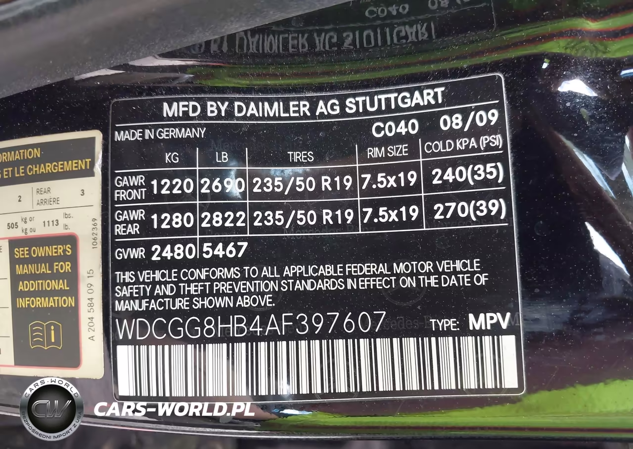 2010 Mercedes-Benz Glk 350 4Matic VIN:WDCGG8HB4AF397607 - 9