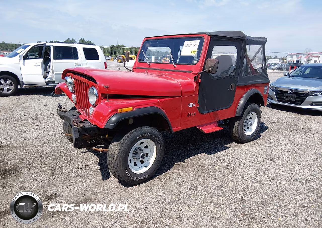 1986 Jeep Jeep Cj7 VIN:1JCCM87A8GT061389 - 2