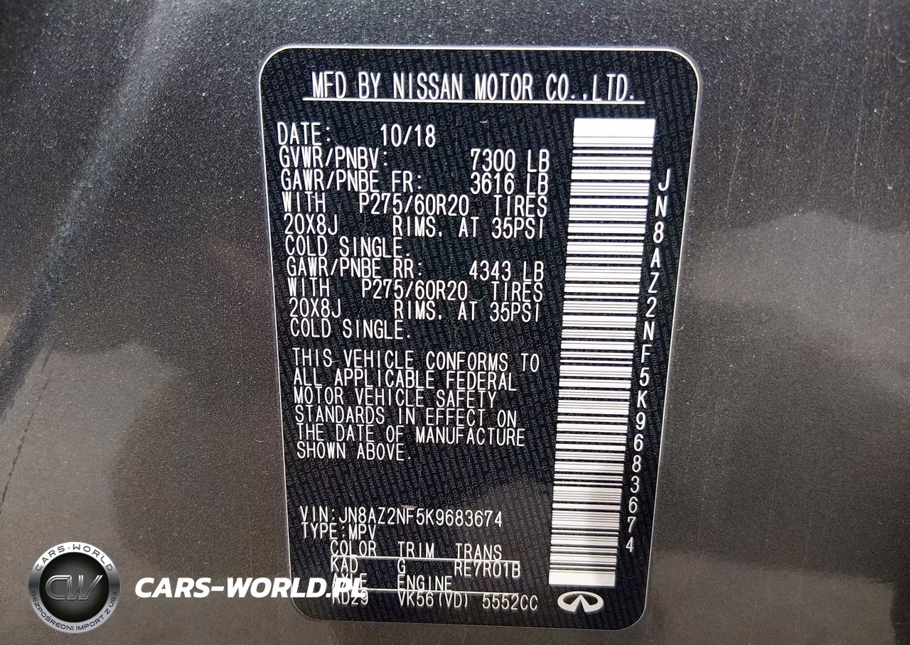 2019 Infiniti Qx80 Luxe VIN:JN8AZ2NF5K9683674 - 9