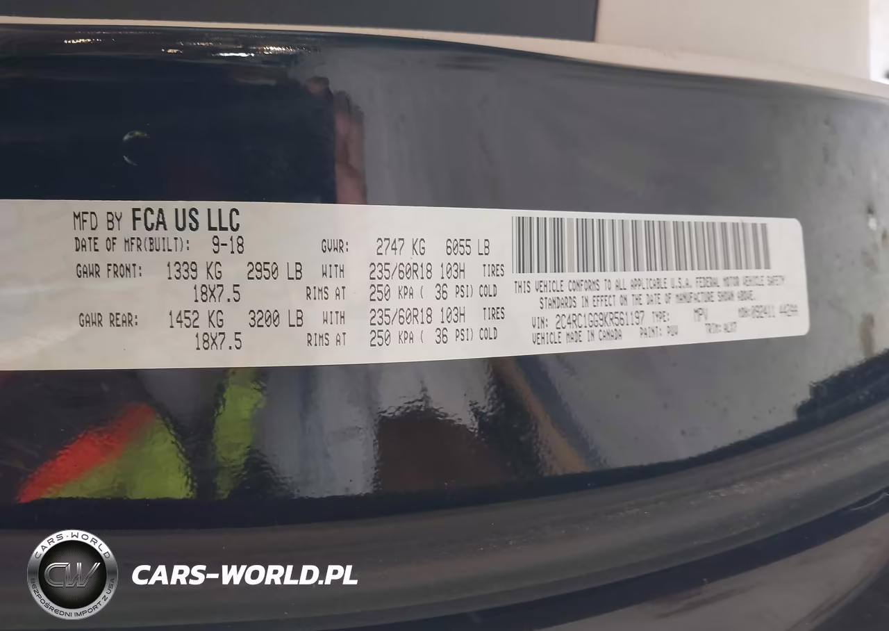2019 Chrysler Pacifica Limited VIN:2C4RC1GG9KR561197 - 9