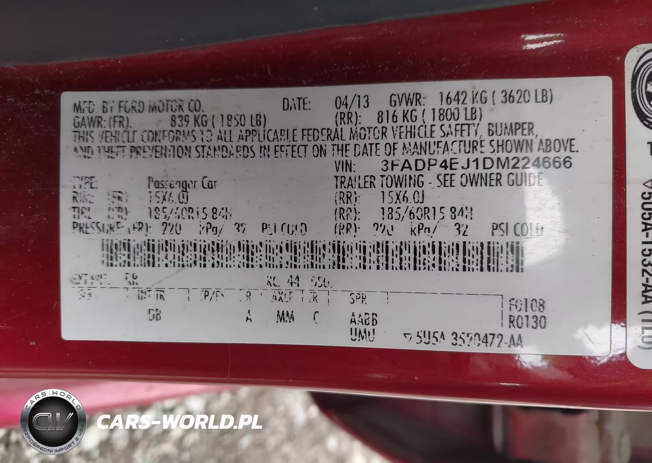 2013 Ford Fiesta Se VIN:3FADP4EJ1DM224666 - 9