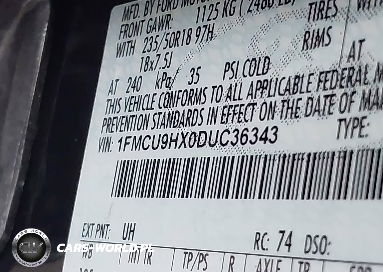 2013 Ford Escape Sel VIN:1FMCU9HX0DUC36343 - 9