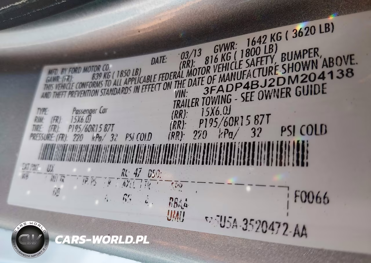 2013 Ford Fiesta Se VIN:3FADP4BJ2DM204138 - 9