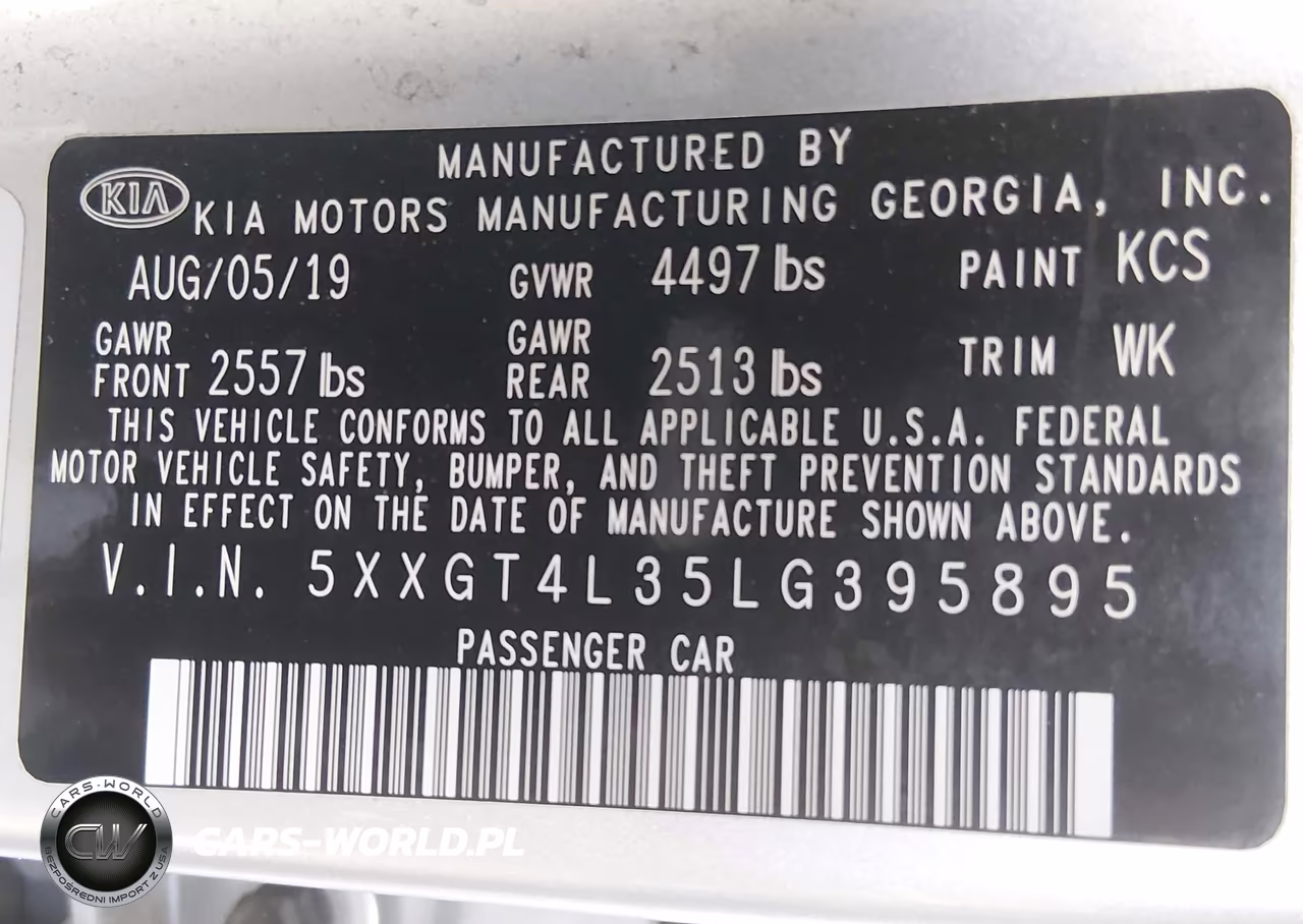 2020 Kia Optima Lx VIN:5XXGT4L35LG395895 - 9