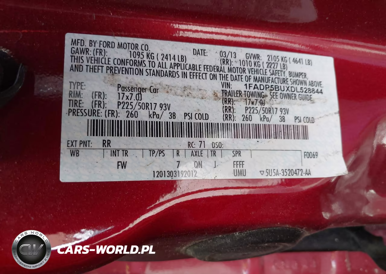 2013 Ford C-Max Hybrid Sel VIN:1FADP5BUXDL528844 - 9