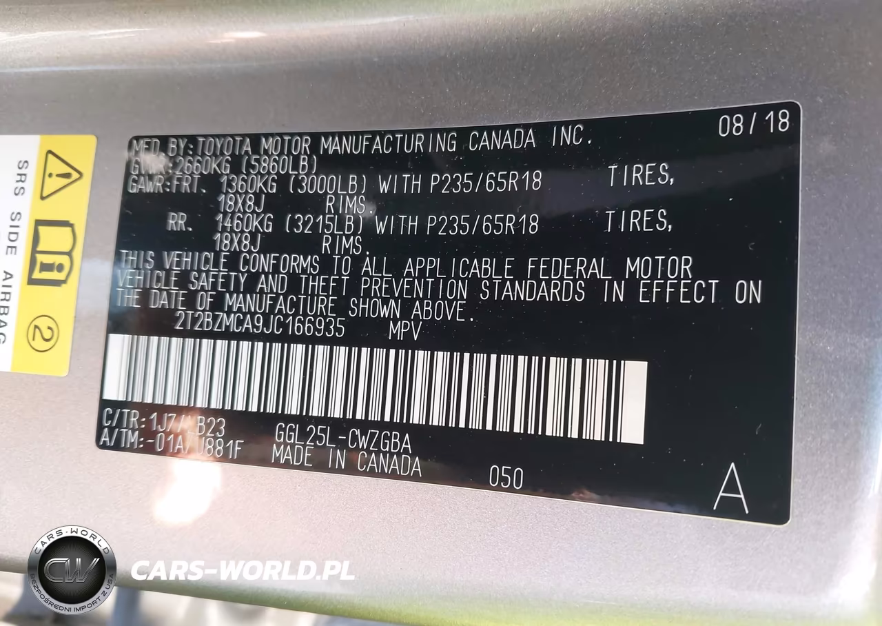 2018 Lexus Rx 350 VIN:2T2BZMCA9JC166935 - 9