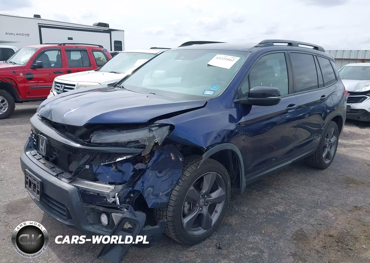 2021 Honda Passport 2Wd Touring VIN:5FNYF7H95MB008387 - 2