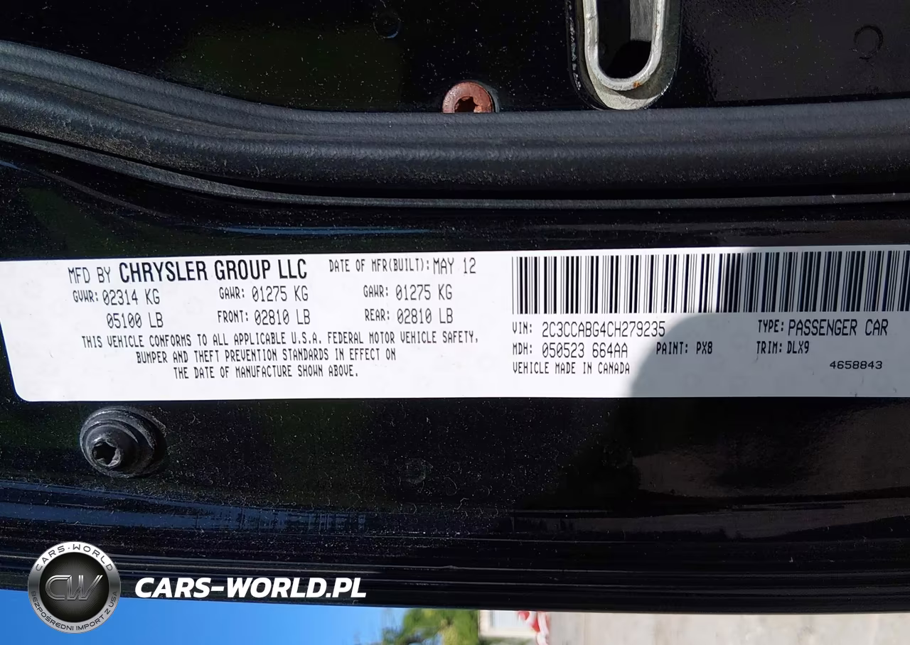 2012 Chrysler 300 S V6 VIN:2C3CCABG4CH279235 - 9