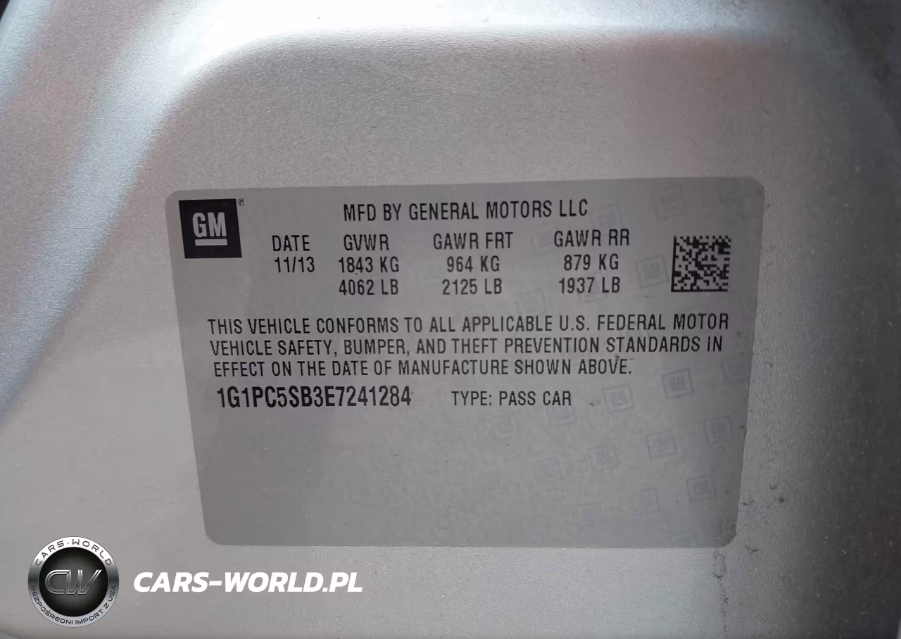 2014 Chevrolet Cruze 1Lt Auto VIN:1G1PC5SB3E7241284 - 9