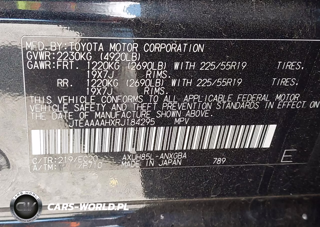 2024 Toyota Venza Nightshade Edition VIN:JTEAAAAHXRJ184295 - 9