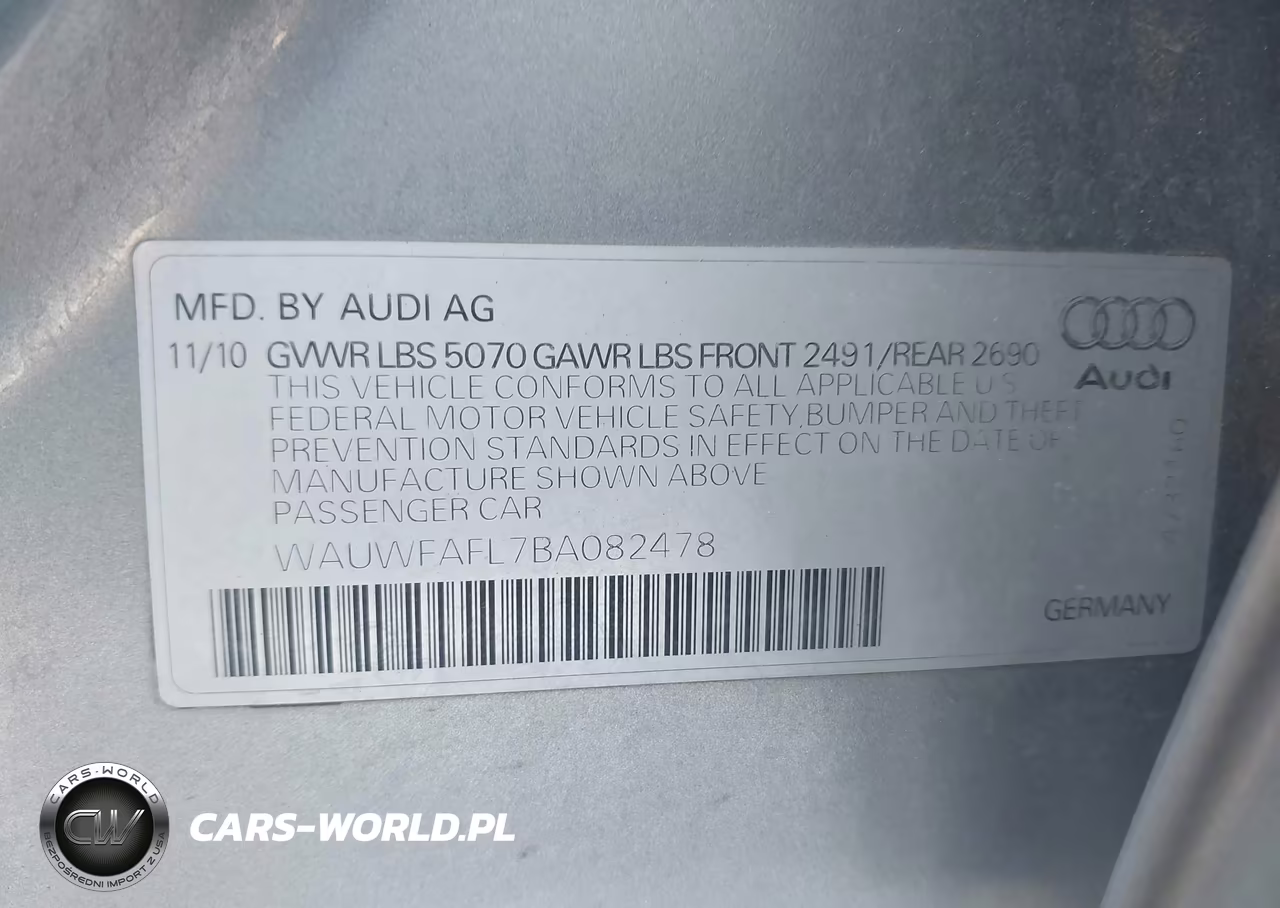 2011 Audi A4 2.0T Premium VIN:WAUWFAFL7BA082478 - 9