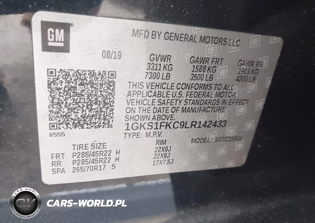 2020 GMC Yukon Xl 2Wd Sle VIN:1GKS1FKC9LR142433 - 9