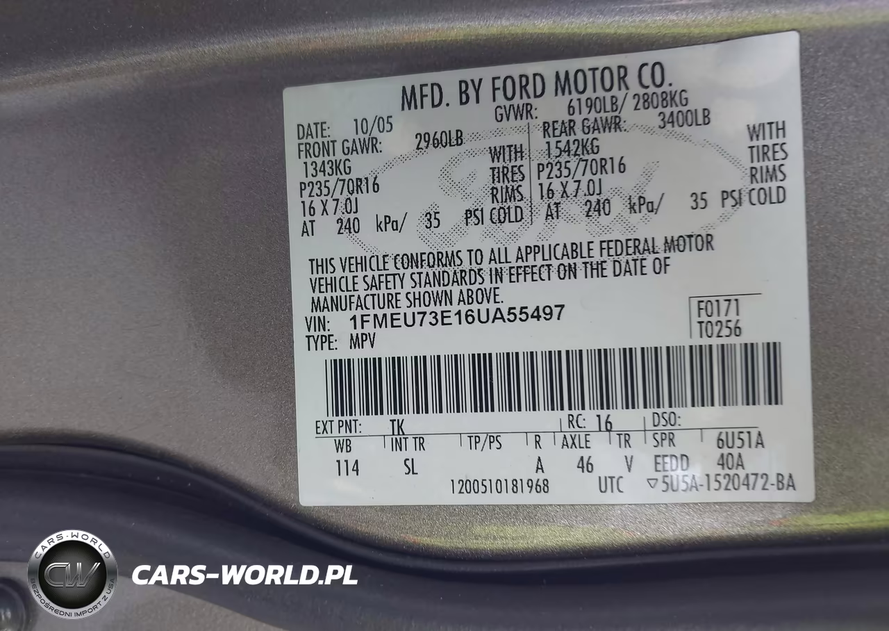 2006 Ford Explorer Xlt VIN:1FMEU73E16UA55497 - 9