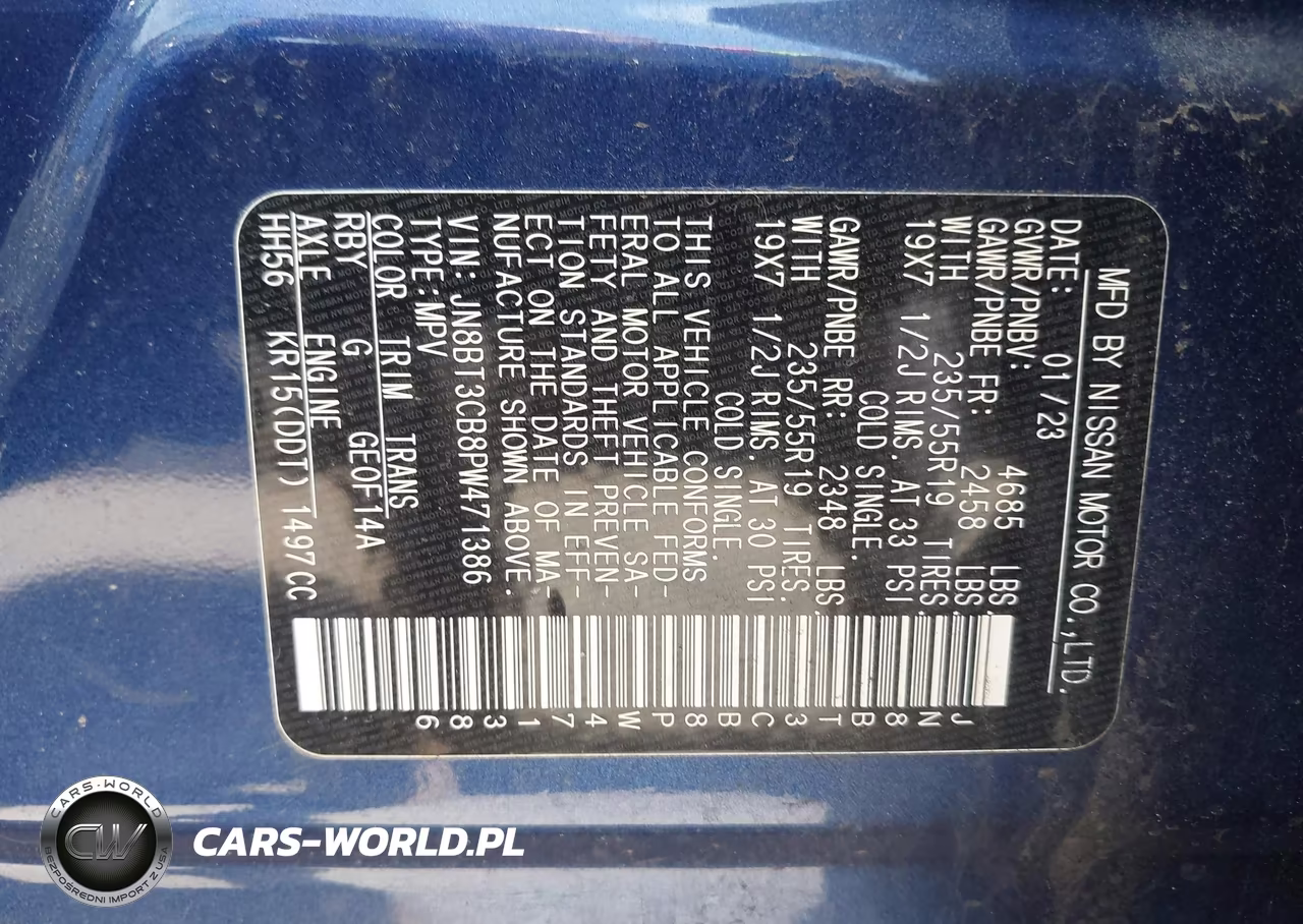 2023 Nissan Rogue Sl Intelligent Awd VIN:JN8BT3CB8PW471386 - 9