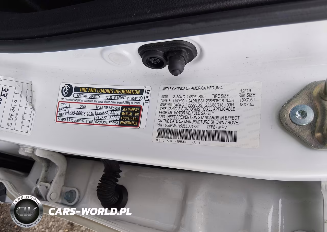 2020 Honda Cr-V 2Wd Ex VIN:5J6RW1H52LL001739 - 9