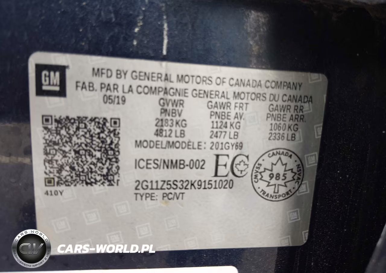 2019 Chevrolet Impala 1Lt VIN:2G11Z5S32K9151020 - 9