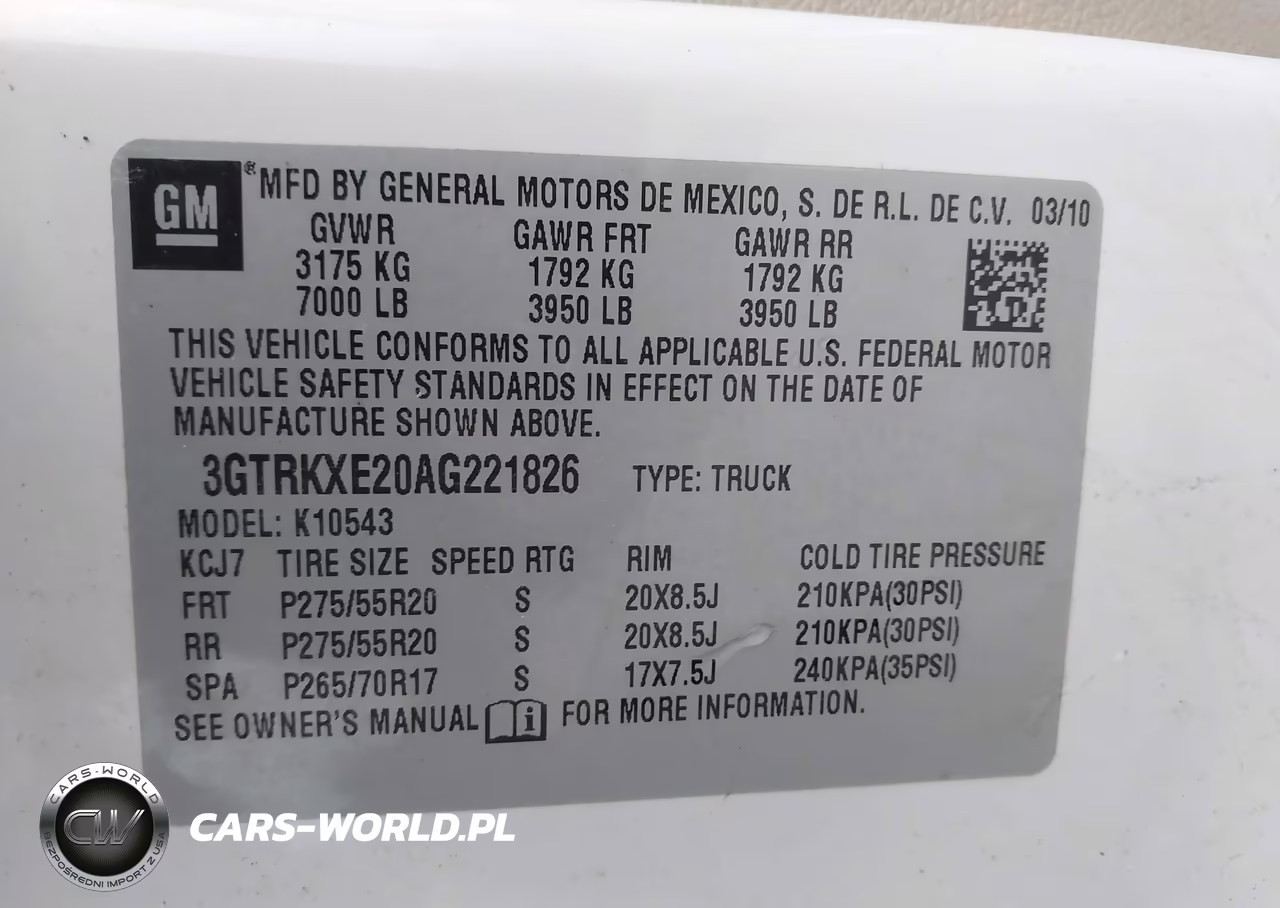 2010 GMC Sierra 1500 Denali VIN:3GTRKXE20AG221826 - 9