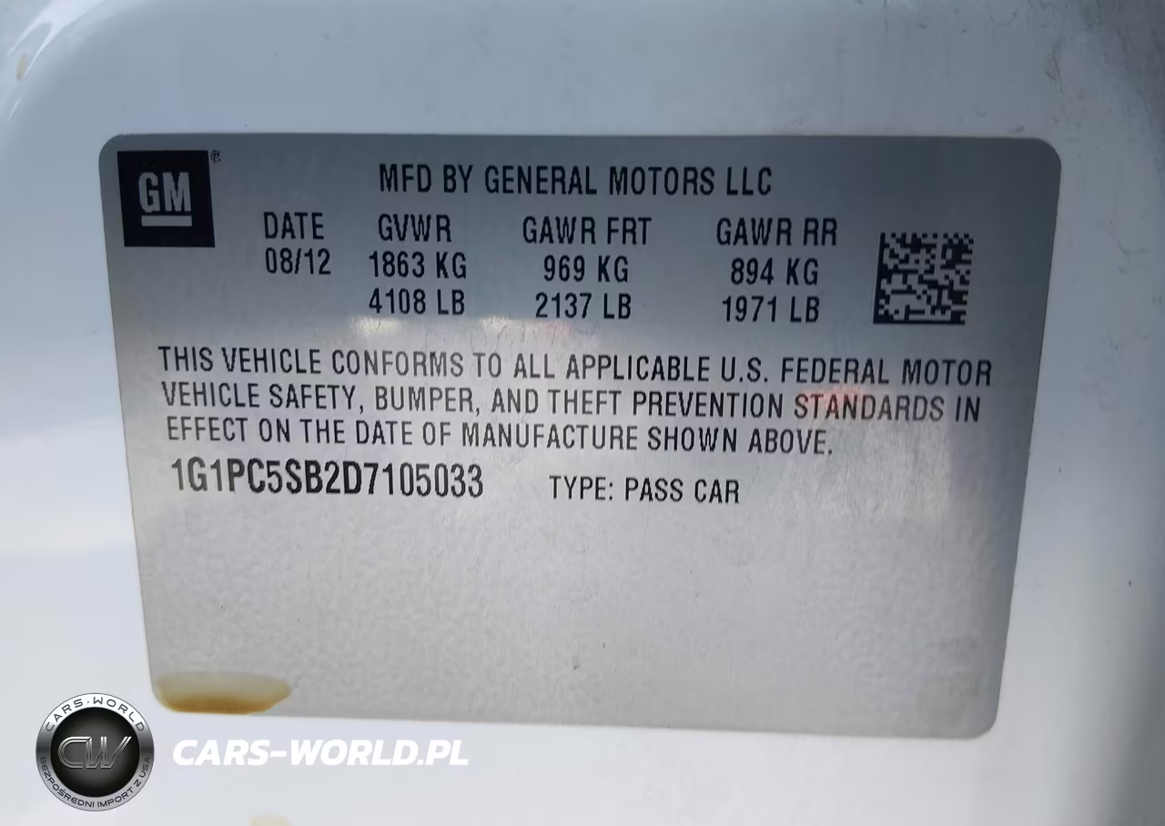 2013 Chevrolet Cruze 1Lt Auto VIN:1G1PC5SB2D7105033 - 9