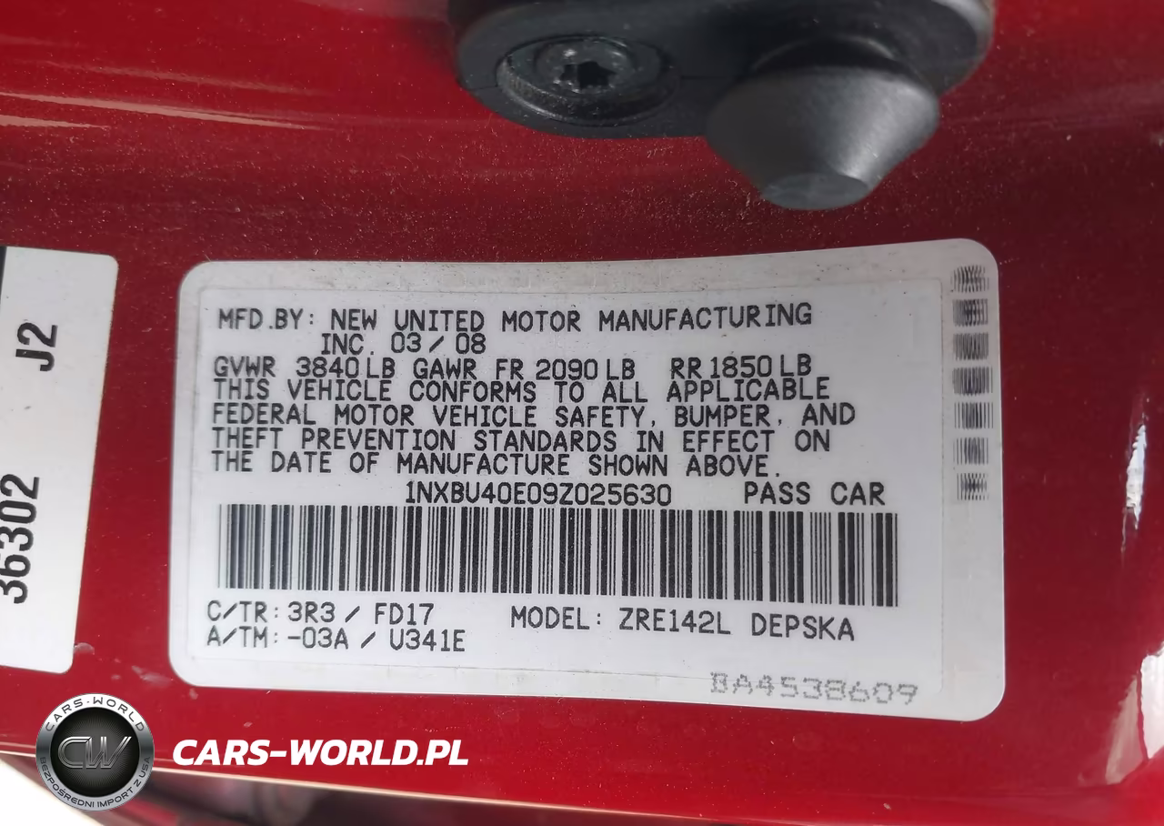 2009 Toyota Corolla S VIN:1NXBU40E09Z025630 - 9