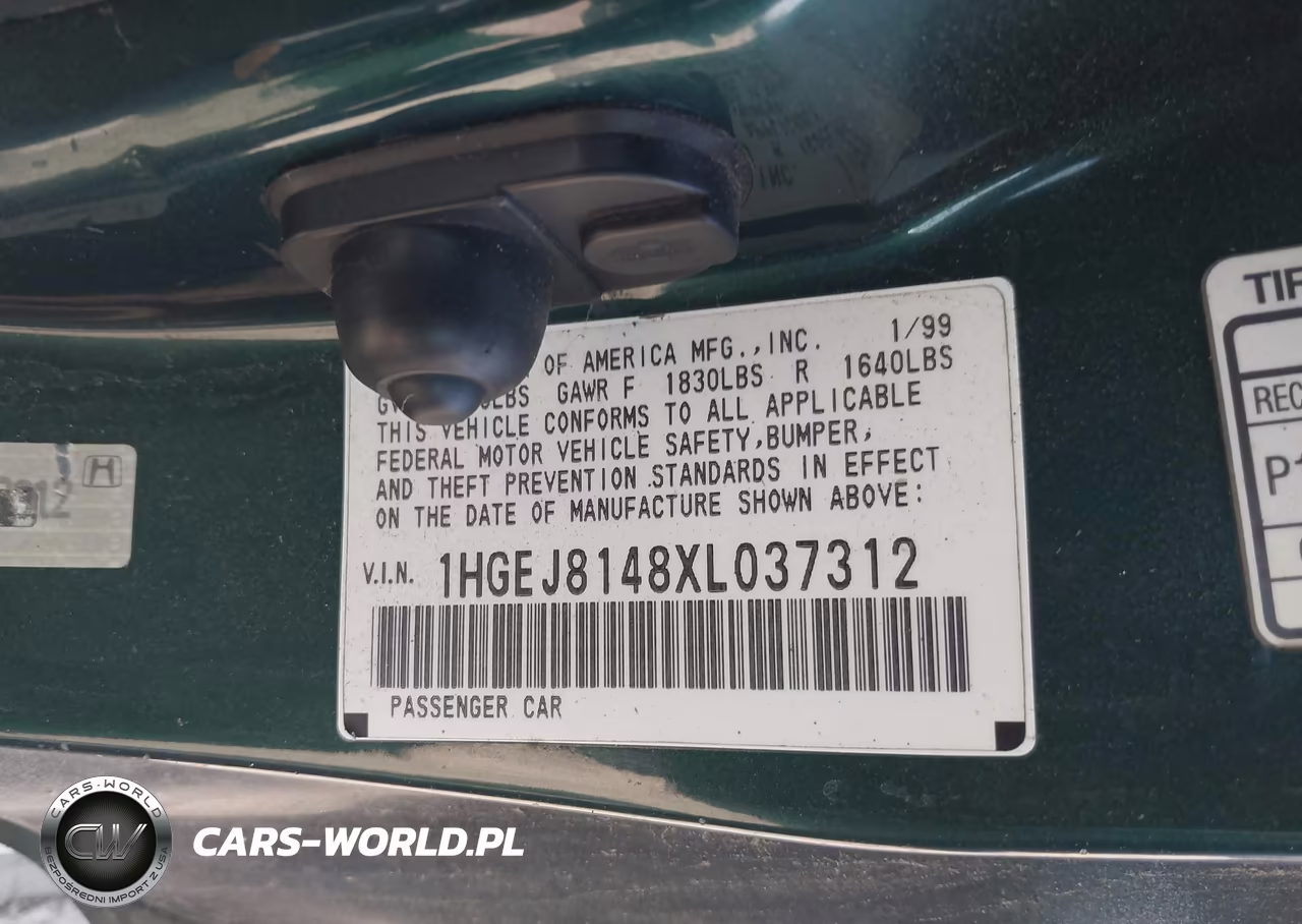 1999 Honda Civic Ex VIN:1HGEJ8148XL037312 - 9