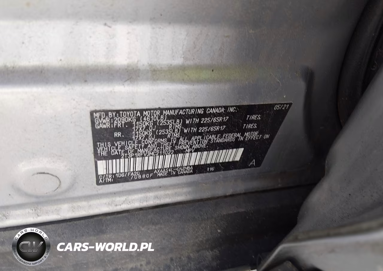 2021 Toyota Rav4 Xle VIN:2T3P1RFV3MC211022 - 9