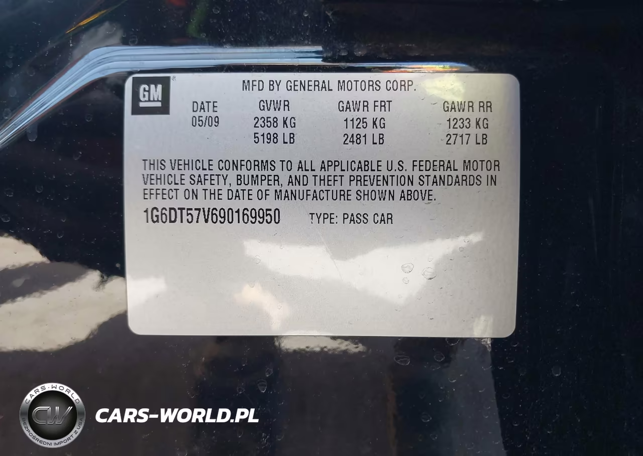 2009 Cadillac Cts Standard VIN:1G6DT57V690169950 - 9