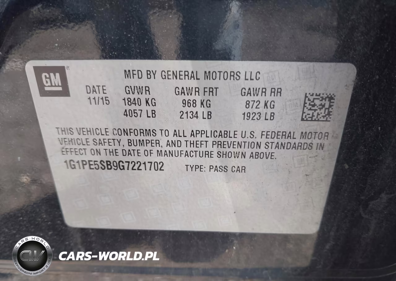 2016 Chevrolet Cruze Limited 1Lt Auto VIN:1G1PE5SB9G7221702 - 9