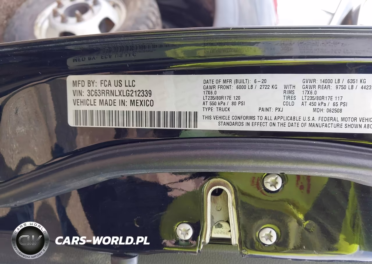 2020 Ram 3500 VIN:3C63RRNLXLG212339 - 8