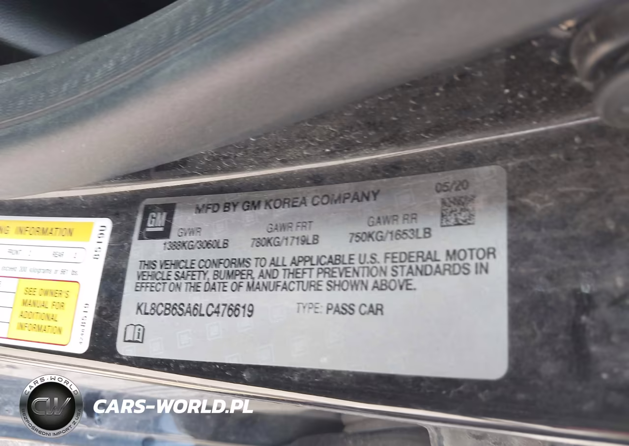 2020 Chevrolet Spark Fwd Ls Automatic VIN:KL8CB6SA6LC476619 - 9