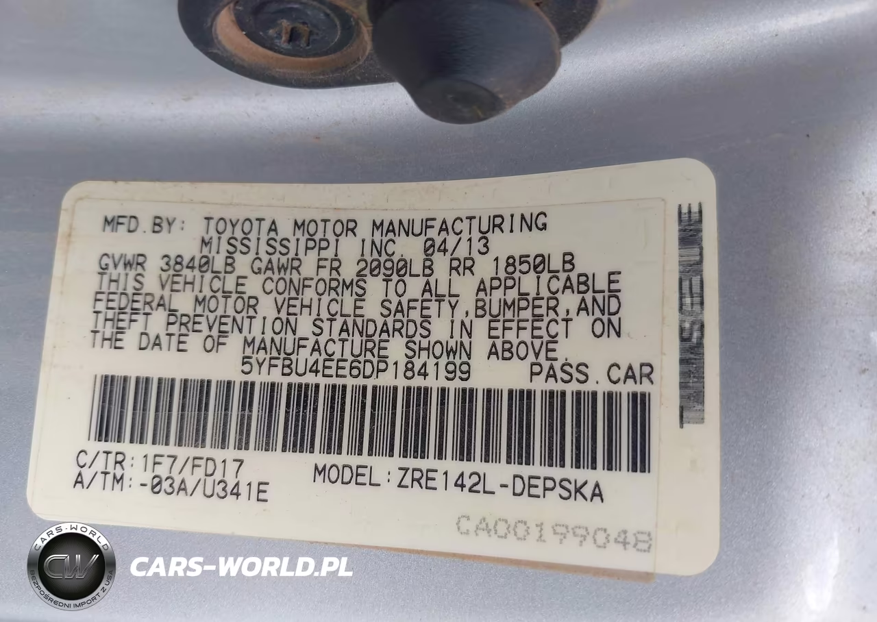 2013 Toyota Corolla S VIN:5YFBU4EE6DP184199 - 9