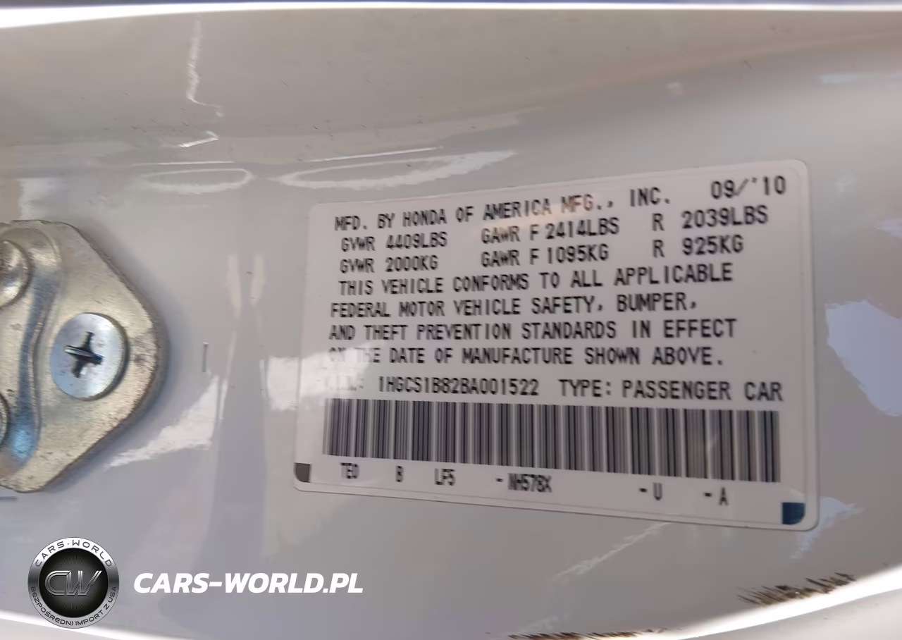 2011 Honda Accord 2.4 Ex-L VIN:1HGCS1B82BA001522 - 9