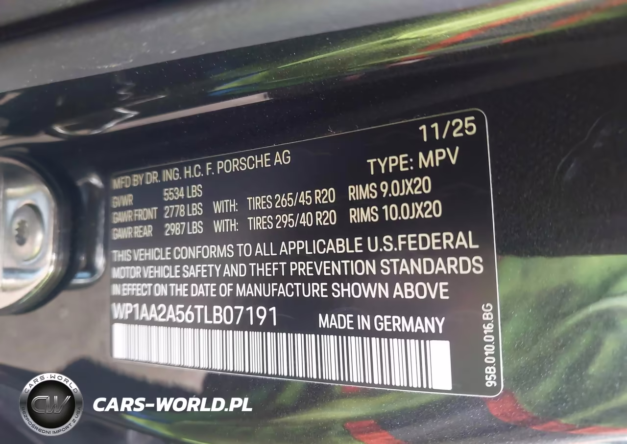 2026 Porsche Macan T VIN:WP1AA2A56TLB07191 - 9