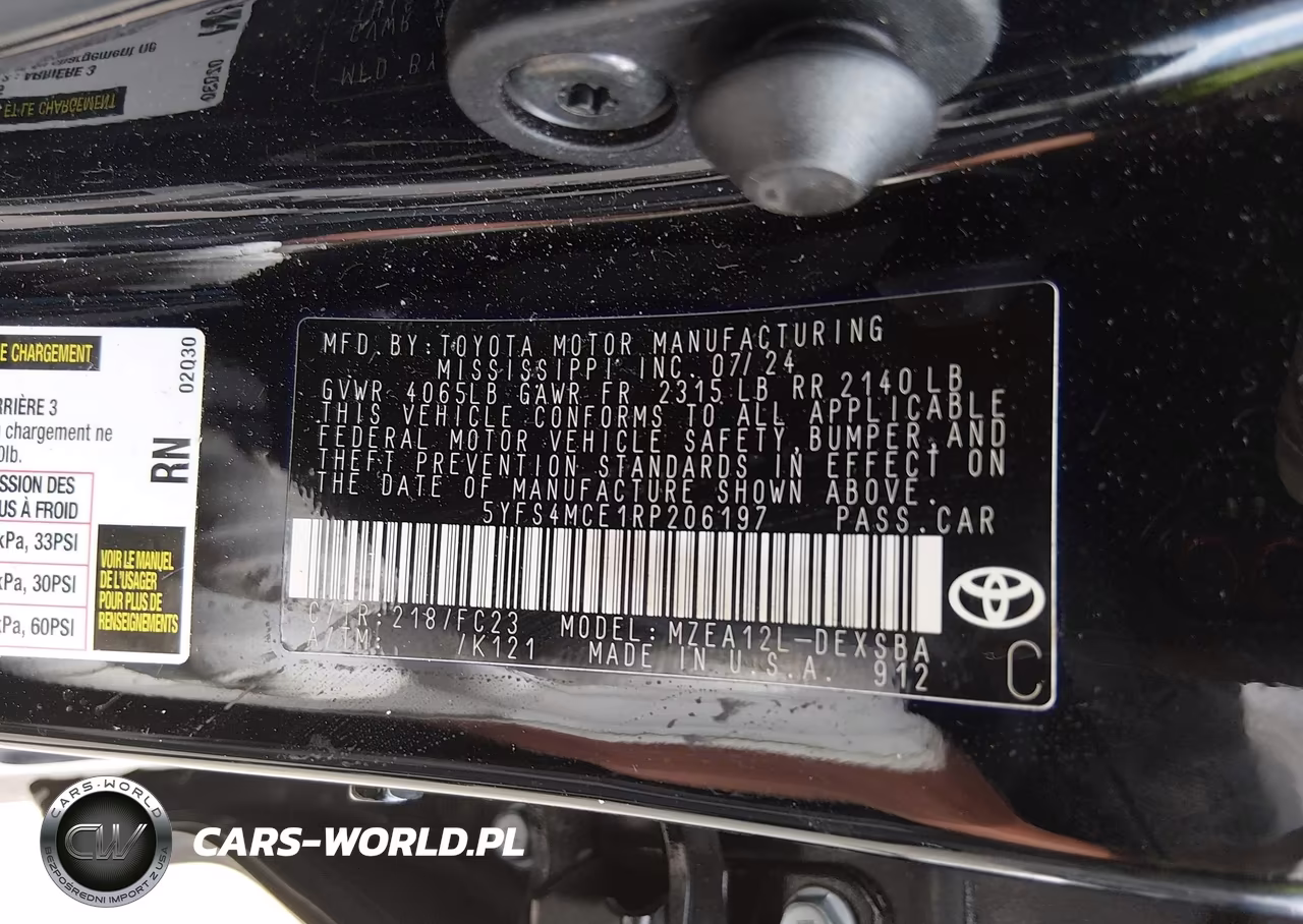 2024 Toyota Corolla Se VIN:5YFS4MCE1RP206197 - 9