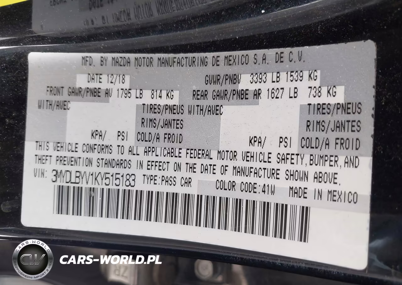 2019 Toyota Yaris Le VIN:3MYDLBYV1KY515183 - 9