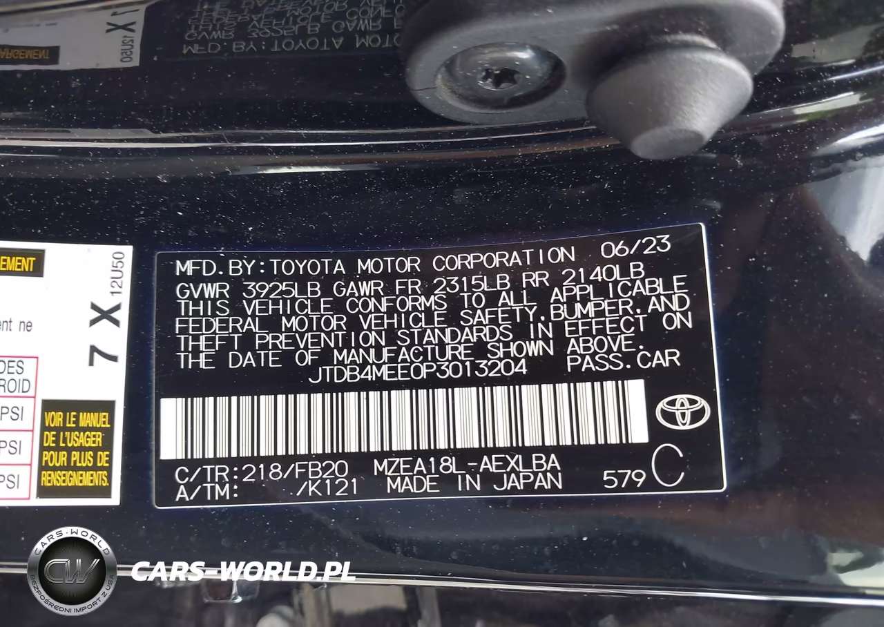 2023 Toyota Corolla Le VIN:JTDB4MEE0P3013204 - 9