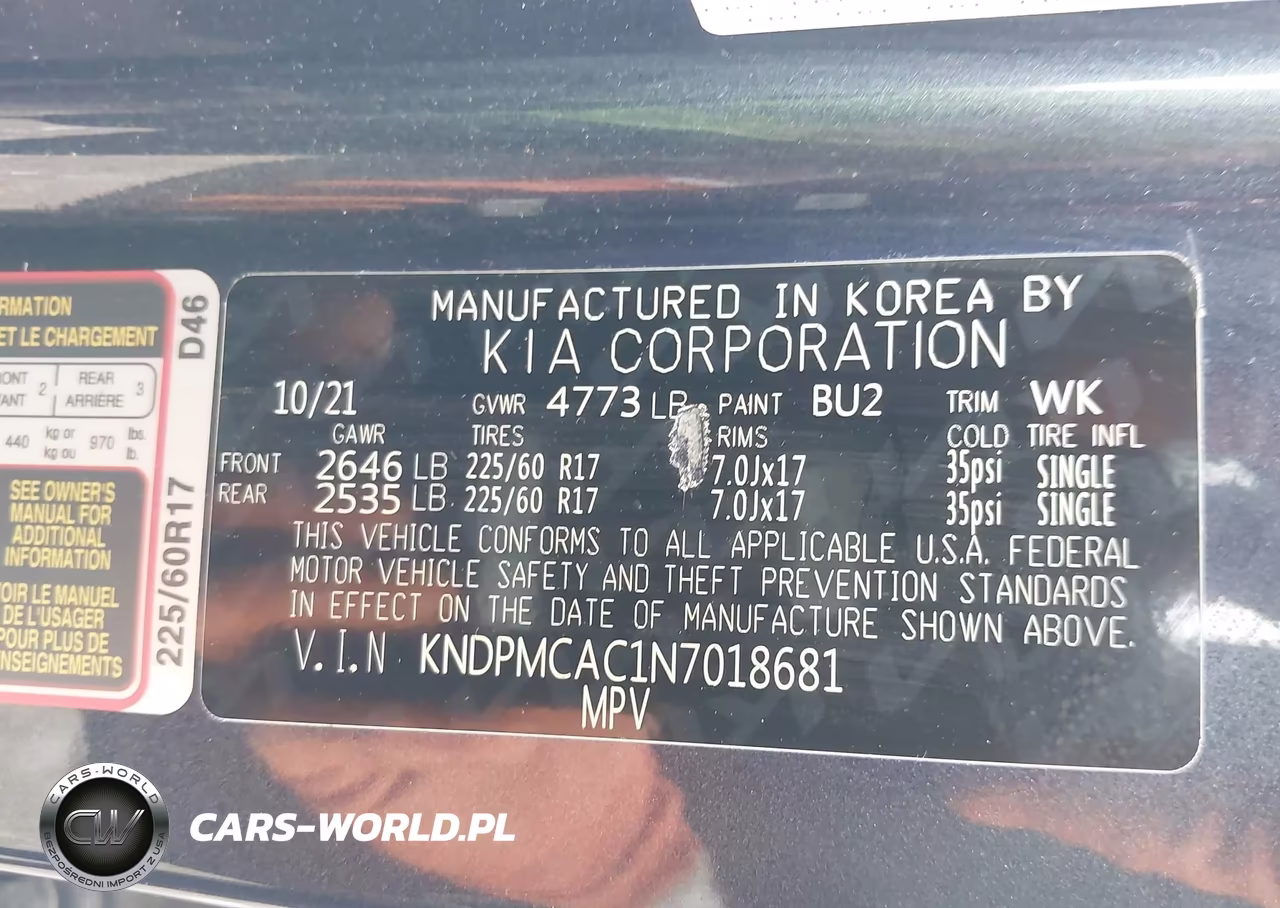 2022 Kia Sportage Lx VIN:KNDPMCAC1N7018681 - 9