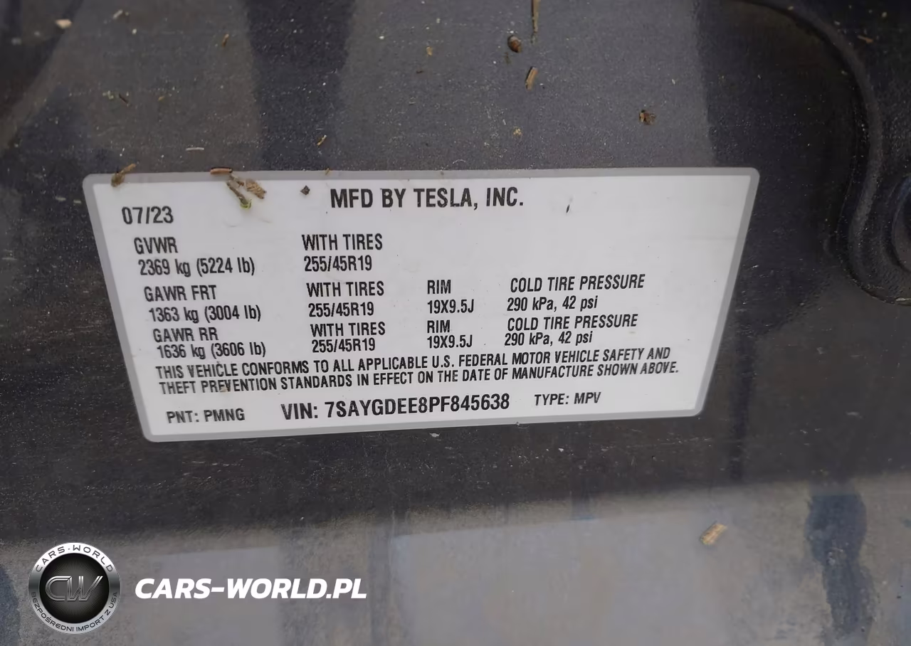 2023 Tesla Model Y VIN:7SAYGDEE8PF845638 - 9