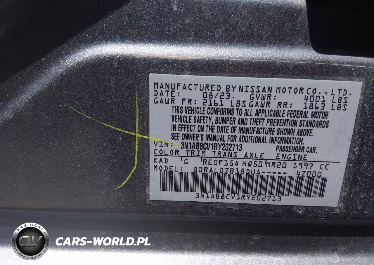 2024 Nissan Sentra Sv Xtronic Cvt VIN:3N1AB8CV1RY202713 - 9