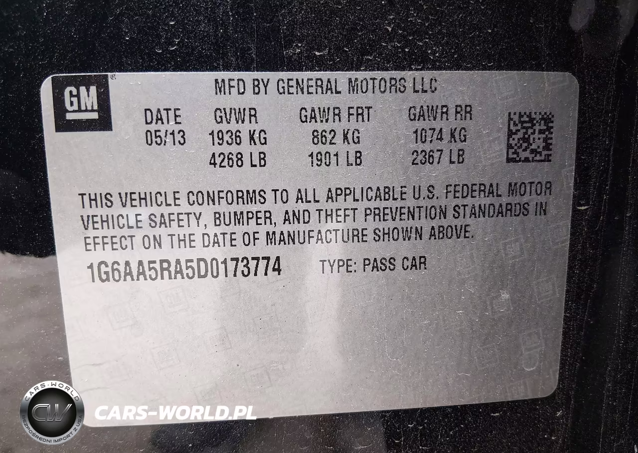 2013 Cadillac Ats Standard VIN:1G6AA5RA5D0173774 - 9