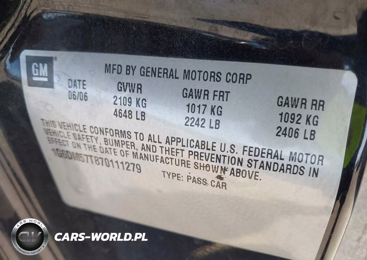 2007 Cadillac Cts Standard VIN:1G6DM57T870111279 - 9