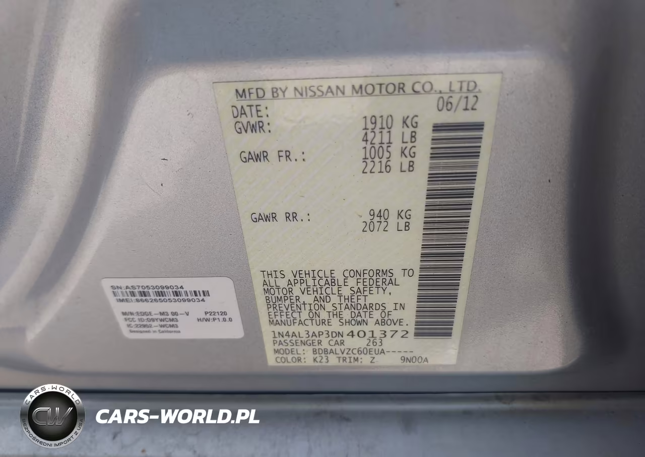 2013 Nissan Altima 2.5 Sl VIN:1N4AL3AP3DN401372 - 9