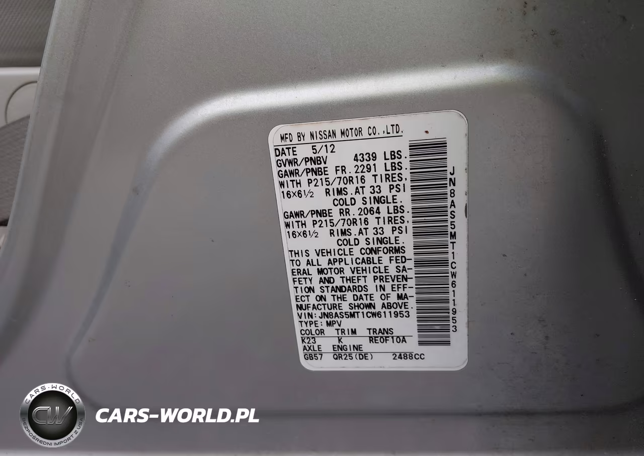 2012 Nissan Rogue S VIN:JN8AS5MT1CW611953 - 9