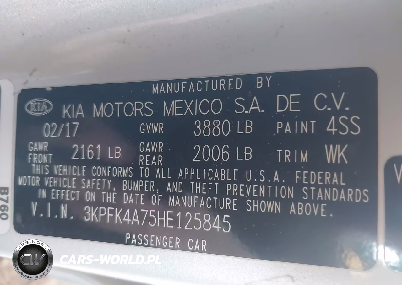 2017 Kia Forte Lx VIN:3KPFK4A75HE125845 - 9