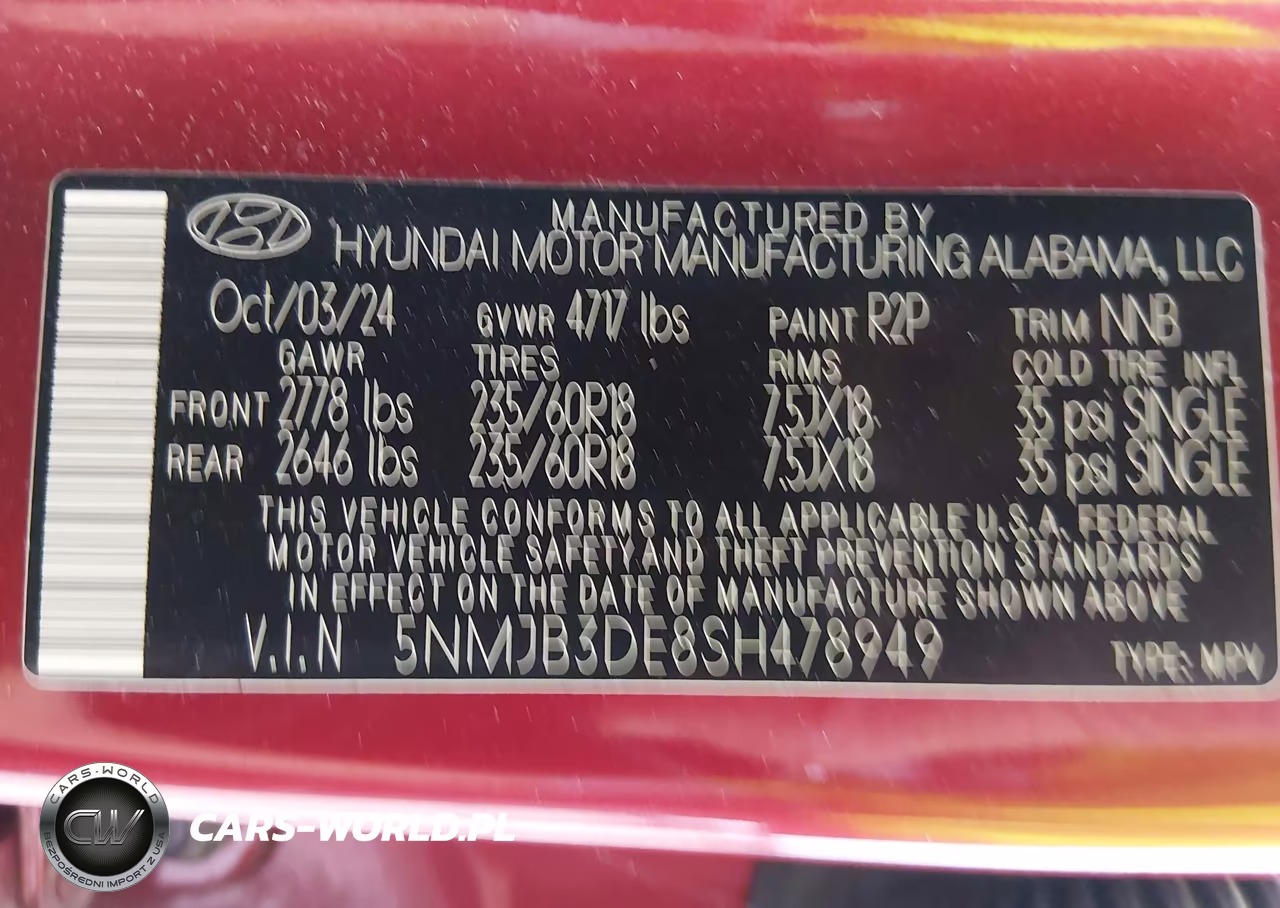 2025 Hyundai Tucson Sel VIN:5NMJB3DE8SH478949 - 10
